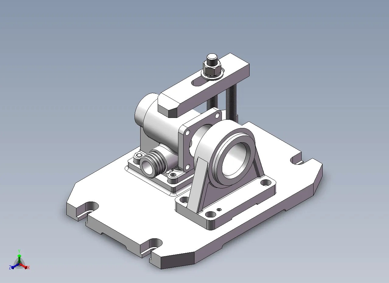 Z2866-底座零件加工工艺规程及镗孔夹具设计[含SW三维图]