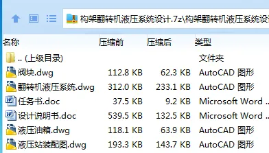 Z2914-构架翻转机液压系统设计 Z2914-构架翻转机液压系统设计