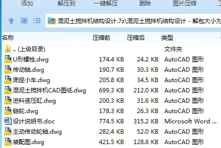 Z2929-混泥土搅拌机结构设计