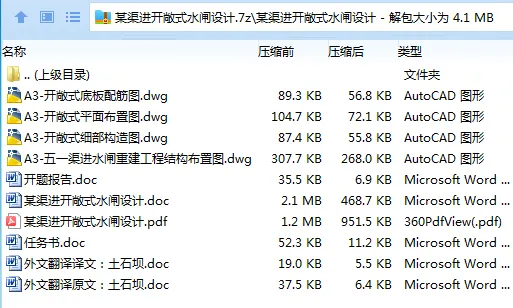 Z2977-某渠进开敞式水闸设计 Z2977-某渠进开敞式水闸设计