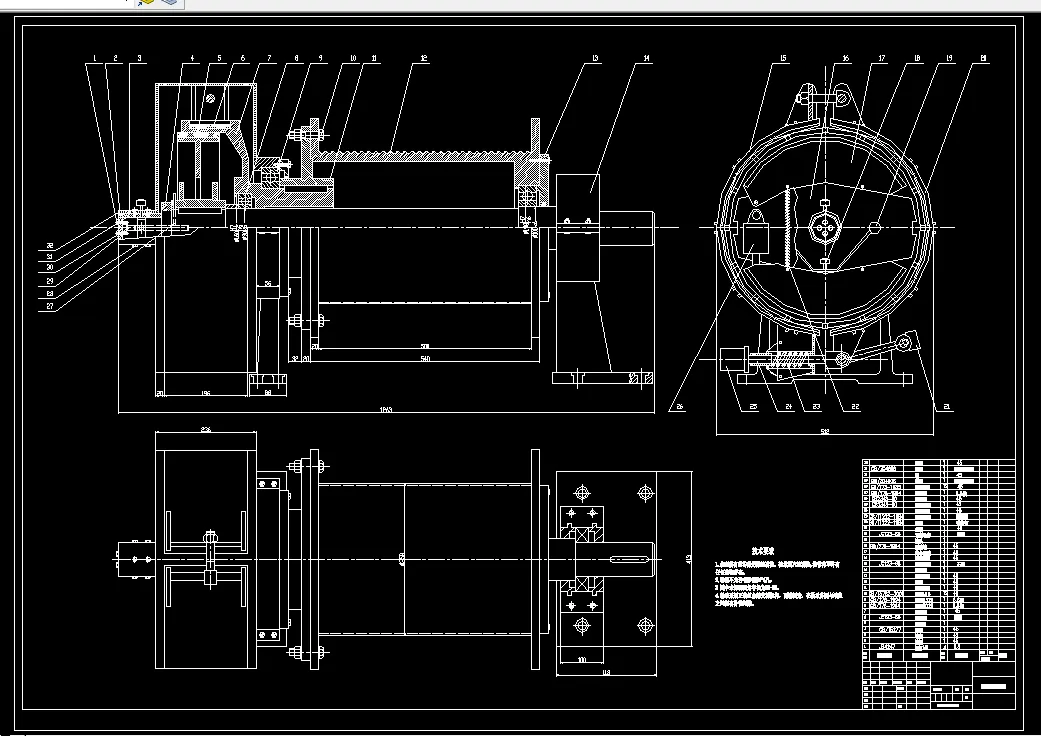 Z2979-履带式起重机卷扬部分结构及液压系统设计