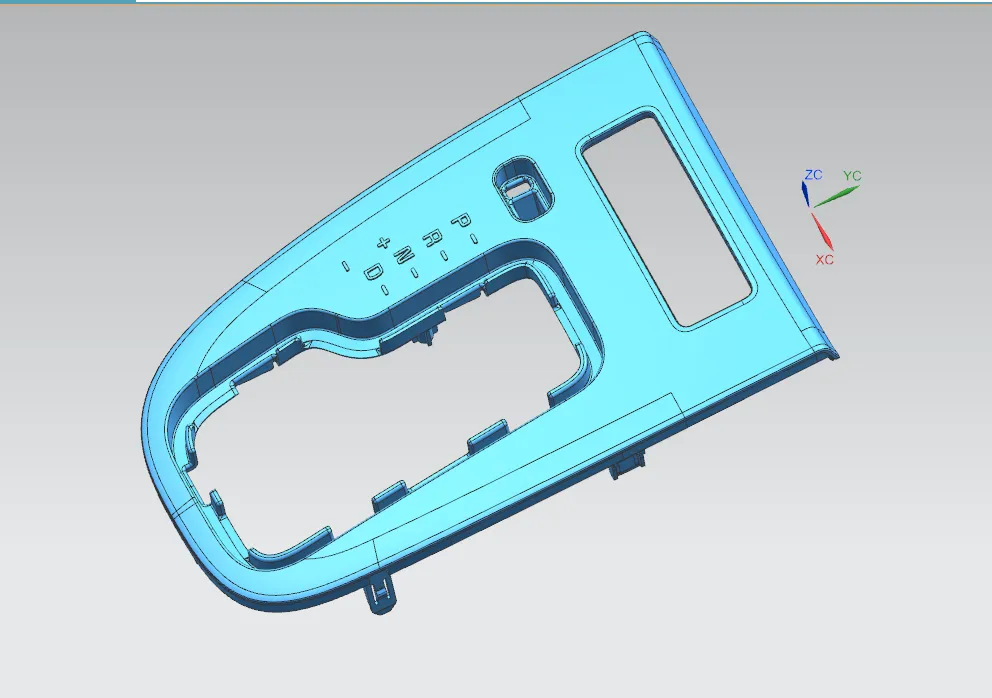 Z2990-汽车换挡面板注塑模具设计-含模流【含UG三维图】