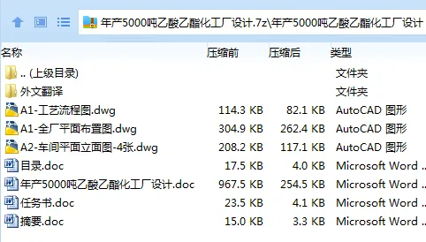 Z2996-年产5000吨乙酸乙酯化工厂设计