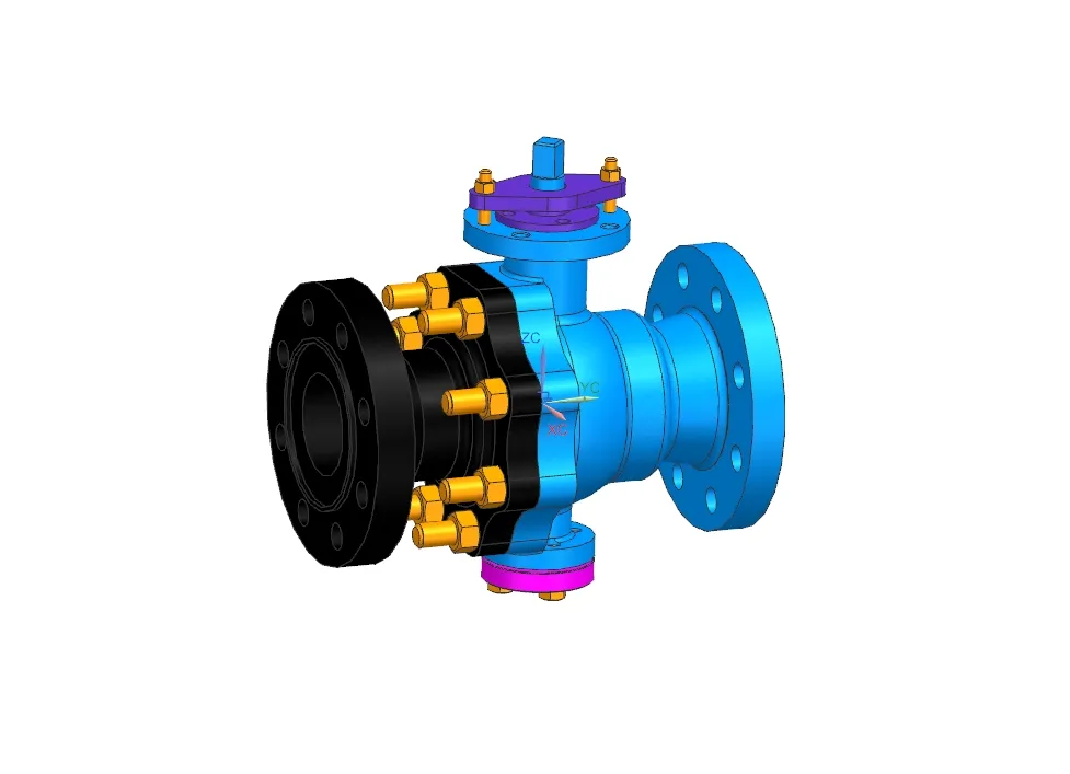 Z2997-固定球阀三维建模与装配设计【含UG三维图】