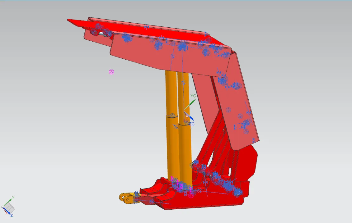 Z3011-矿用液压支架设计【含三维图】