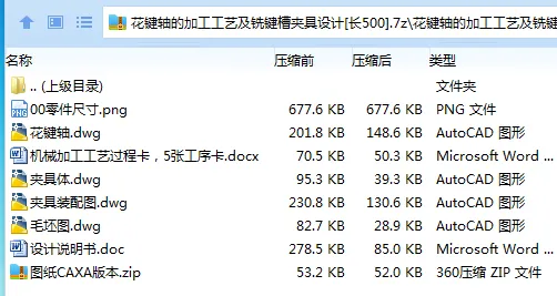 K2184-花键轴的加工工艺及铣键槽夹具设计[长500]