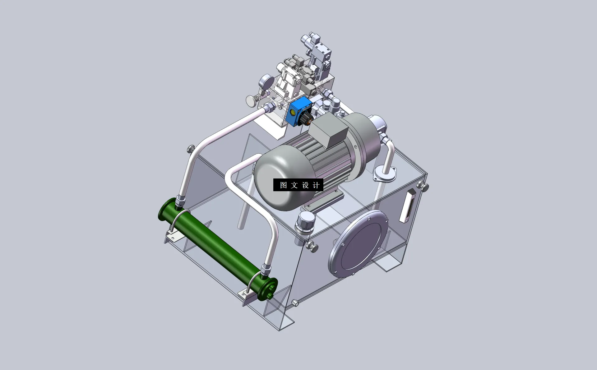 N9321-全自动钢筋弯箍机液压系统设计【含SW三维图】