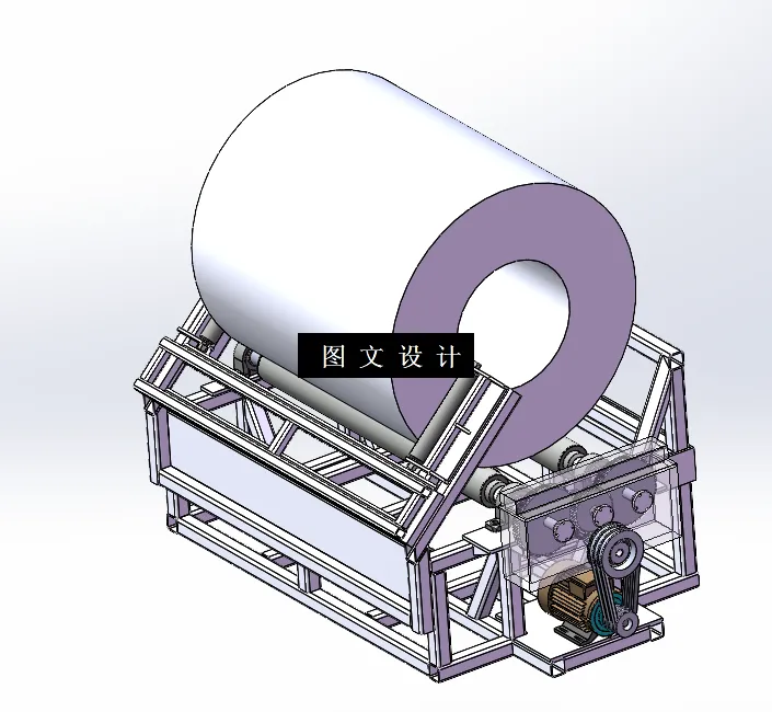 N9324-蒙皮双辊开卷机设计【含SW三维图】