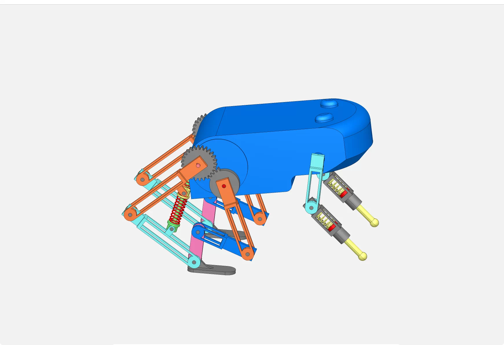 XY02-一种高性能仿生青蛙机械设计【含SW三维图】