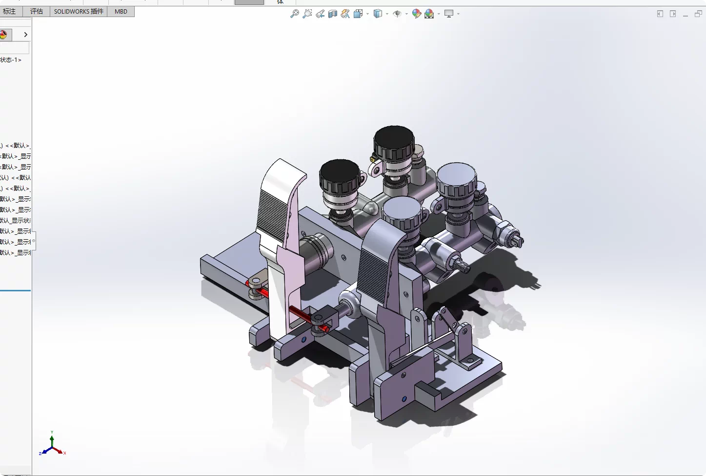 XY13-巴哈赛车制动系统总体机械设计【含SW三维图】