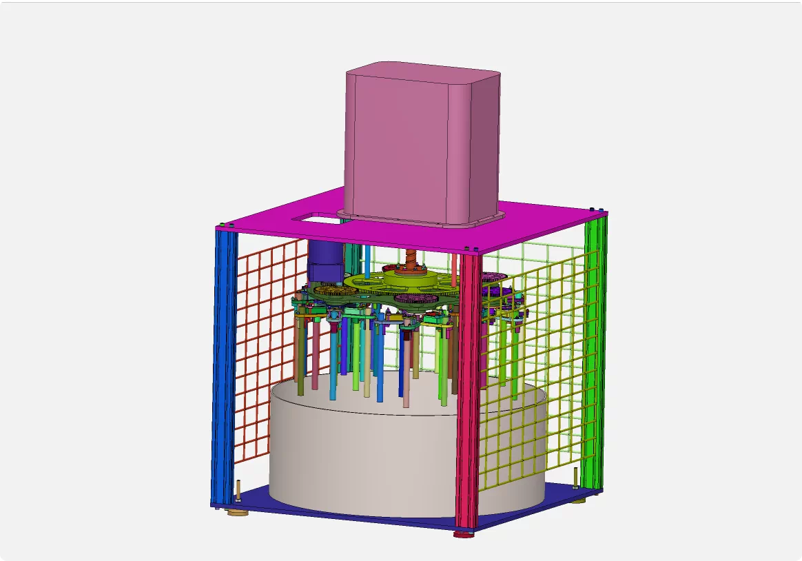 XY15-立式刀具钝化机机械设计【含SW三维图】