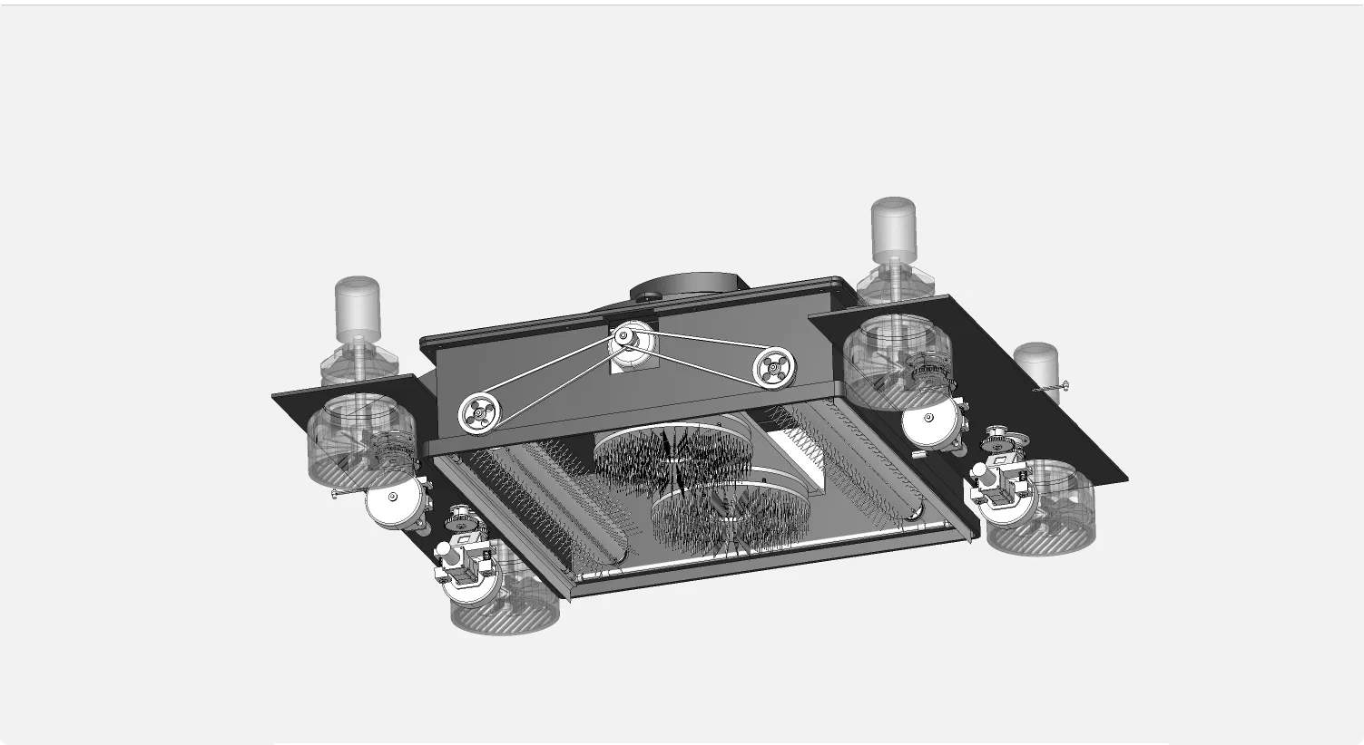 XY20-玻璃幕墙清洗机器人结构设计【含SW三维图】