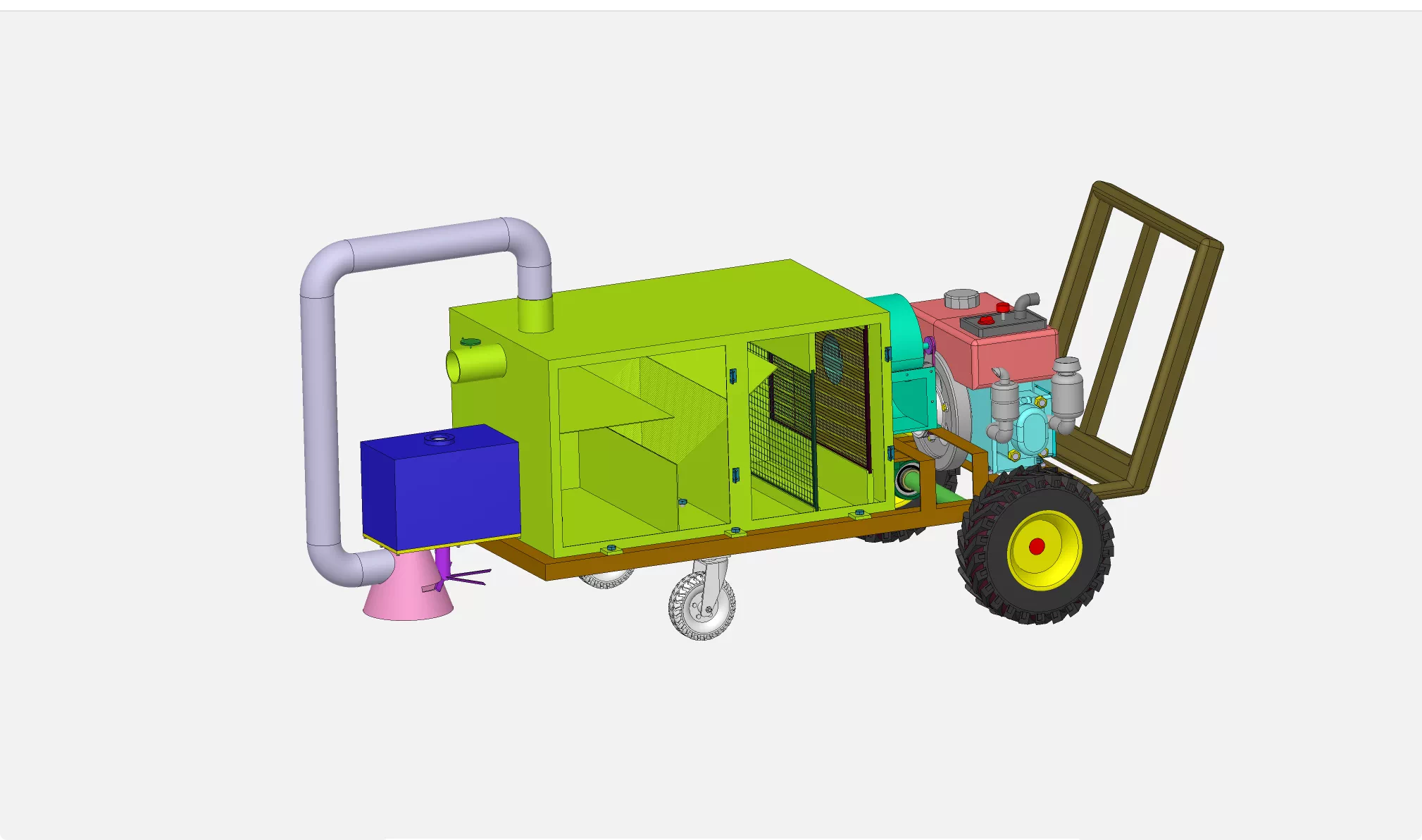 XY26-分散切割式红花采收装置设计【含SW三维图】