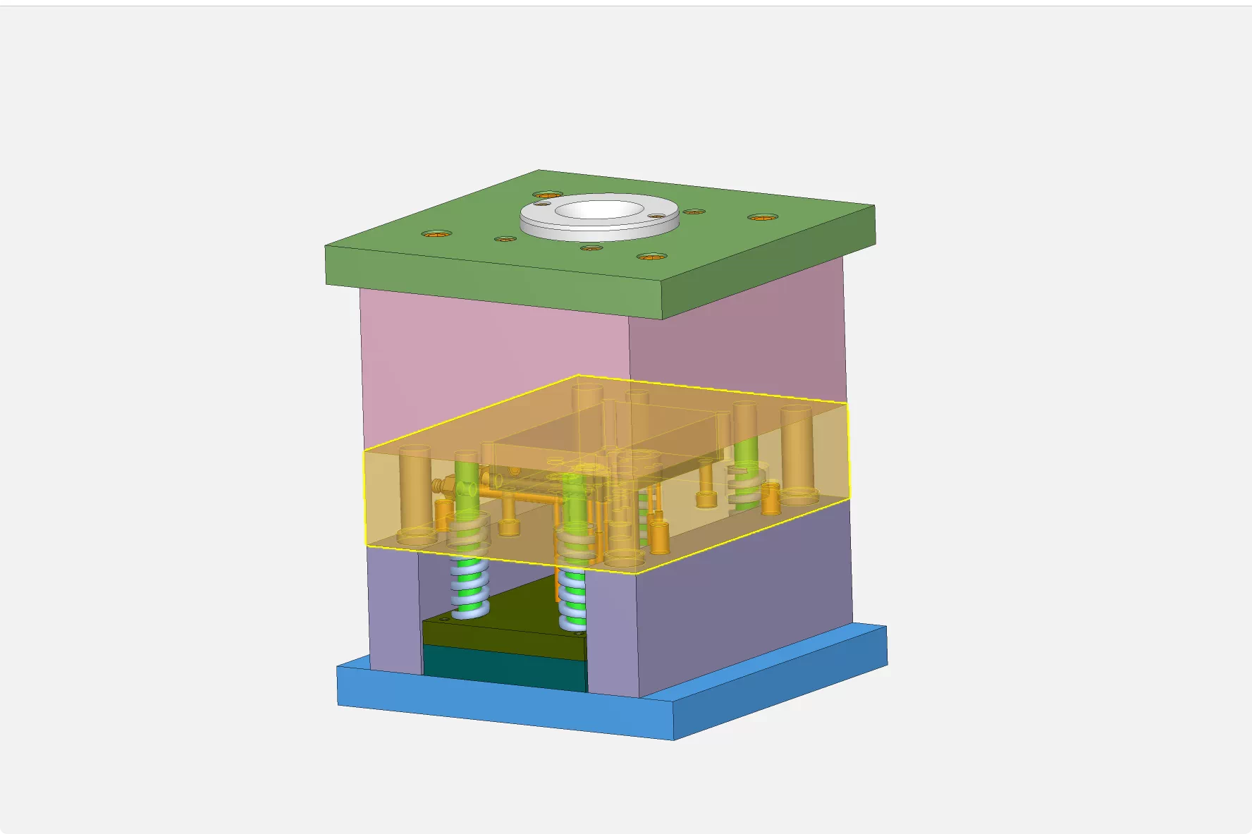 XY48-手机充电器外壳模具设计【含UG三维图】
