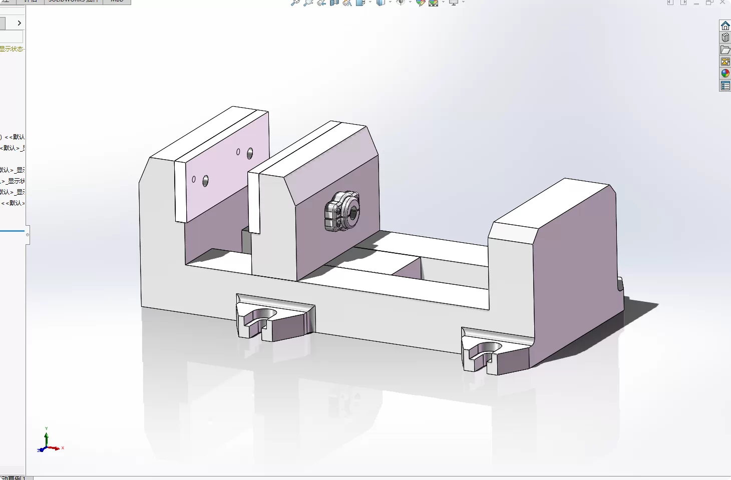 XY49-简易液压台虎钳设计【含SW三维图】