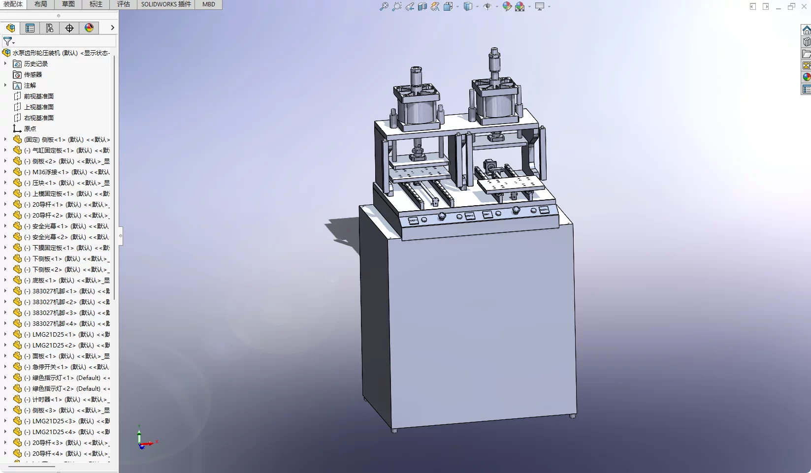 XY72-水泵齿形轮压装机结构设计【含SW三维图】