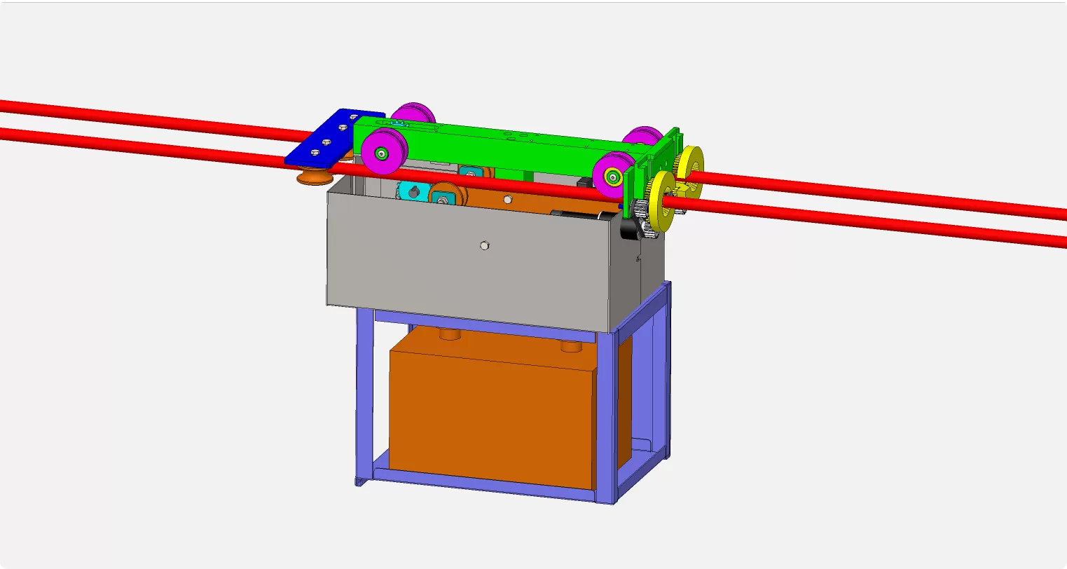 XY91-高压输电线检测机器人设计【含SW三维图】