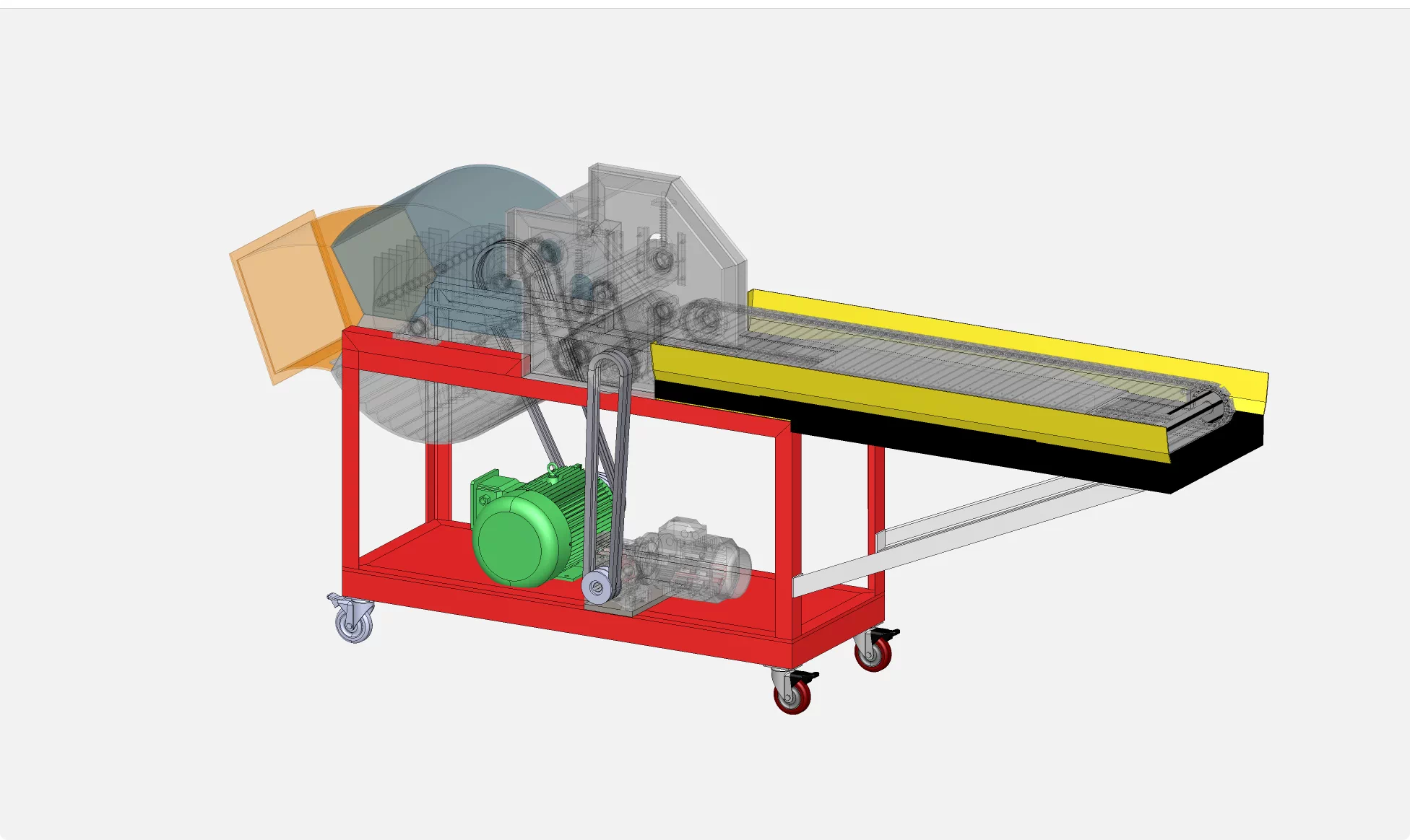 XY113-谷物粉碎机设计【含SW三维图】