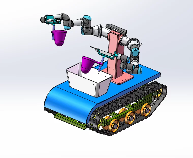 XY114-茶叶采摘机器人设计【含SW三维图】