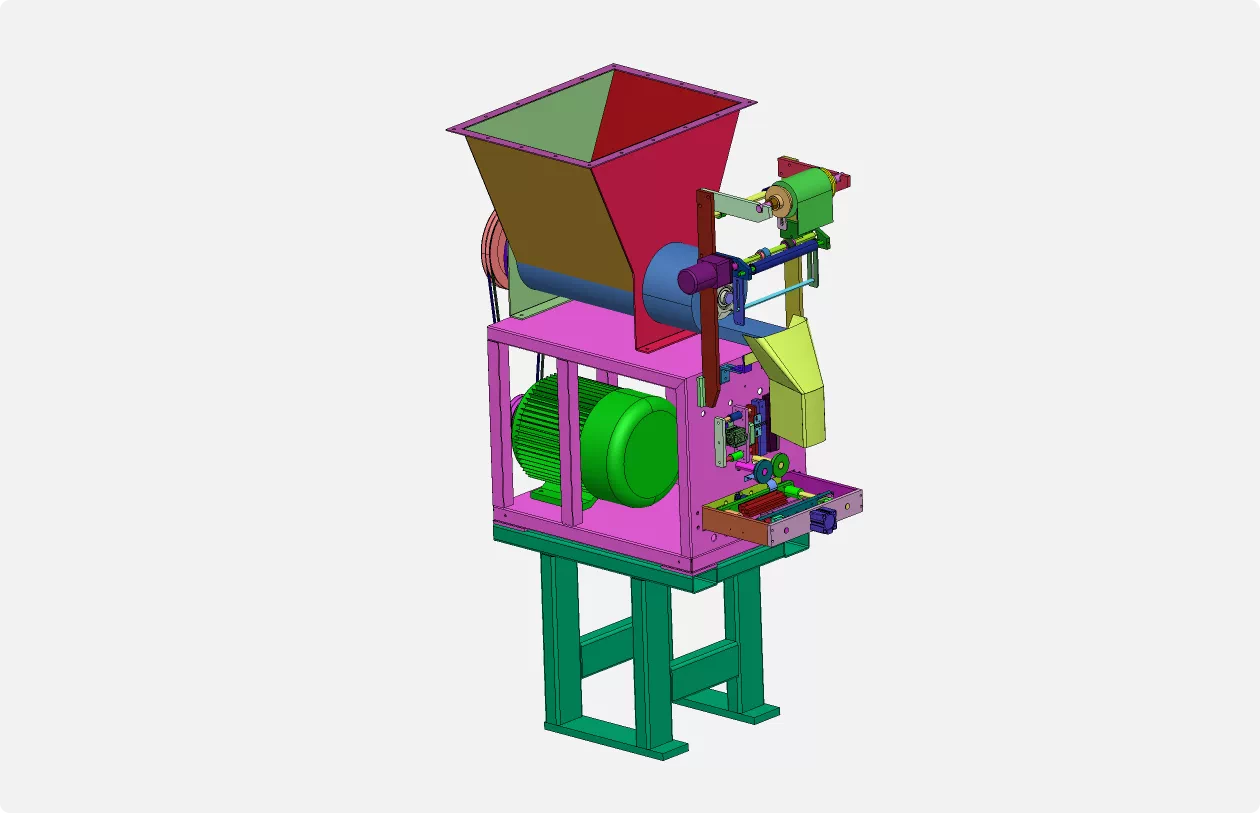 XY117-25克立式颗粒包装机设计【含SW三维图】