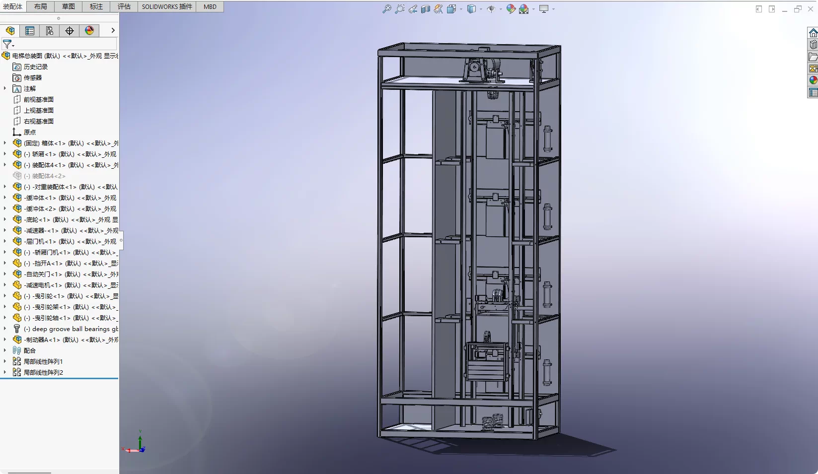 XY141-曳引电梯振动检测系统设计【含SW三维图】