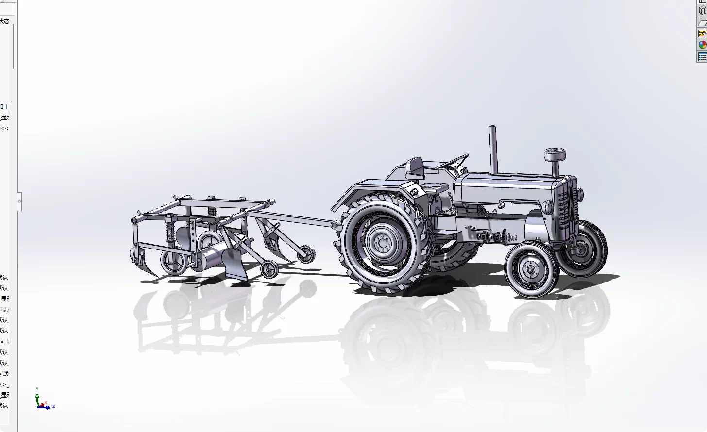 XY158-小型纸地膜铺膜机设计【含SW三维图】