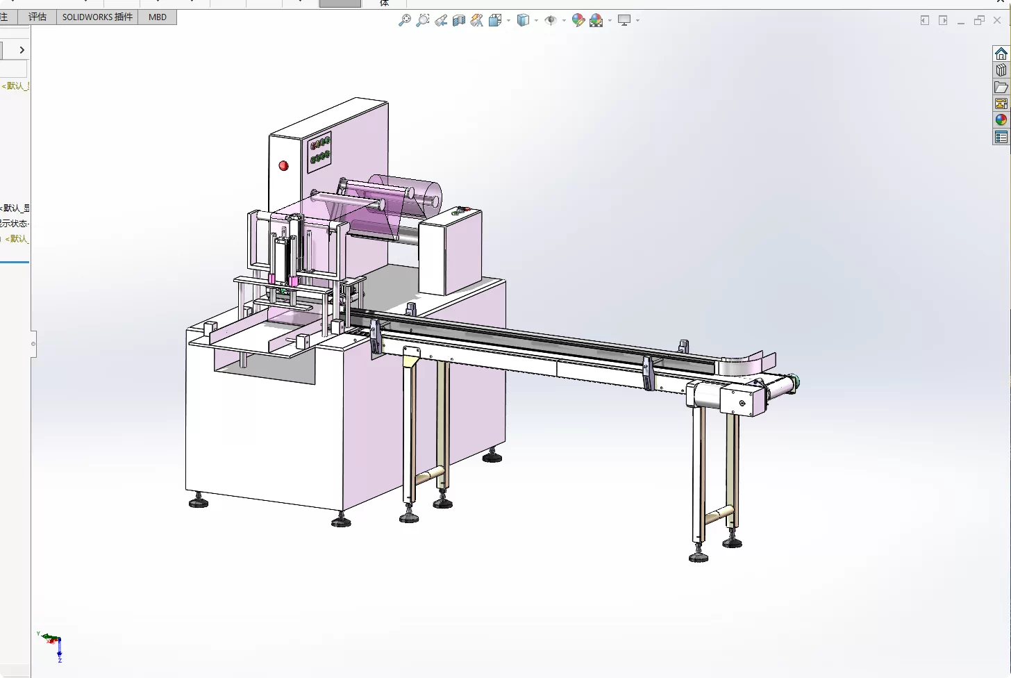 XY161-冷鲜食品封膜保险机器设计【含SW三维图】