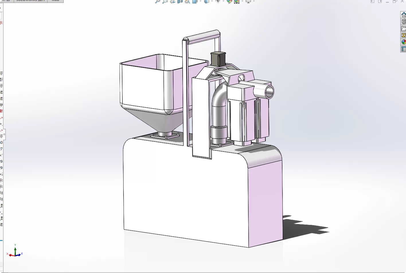 XY167-乒乓球发球训练器结构设计【含SW三维图】