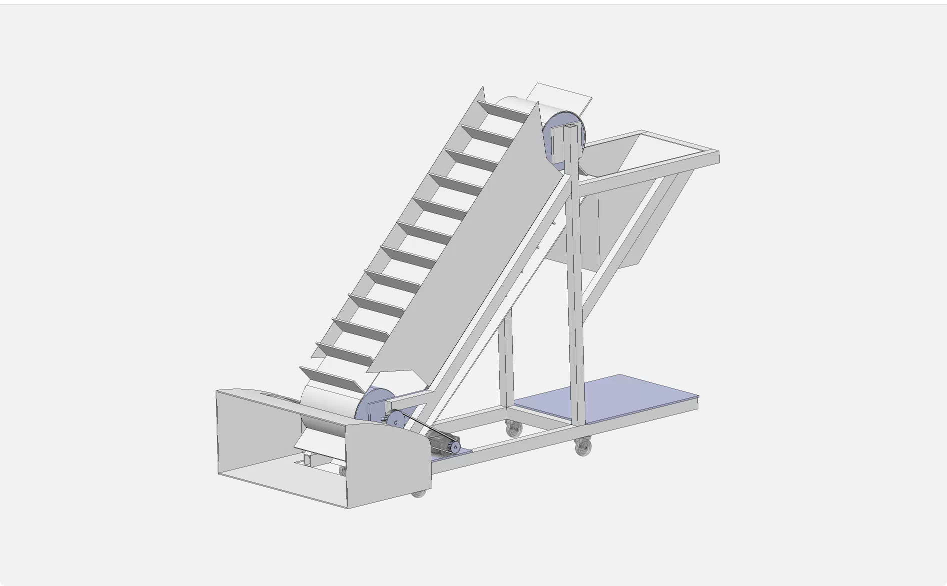 XY172-复合式晒场谷物收集机设计【含SW三维图】