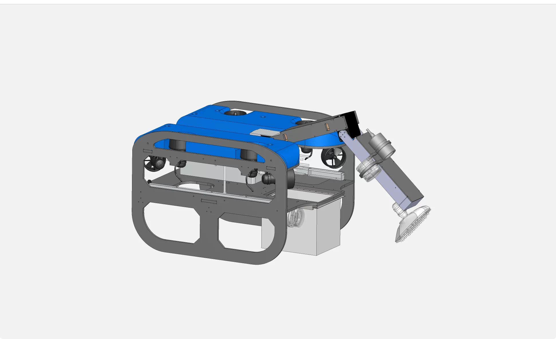 XY181-水下捕捞机器人结构设计【含SW三维图】