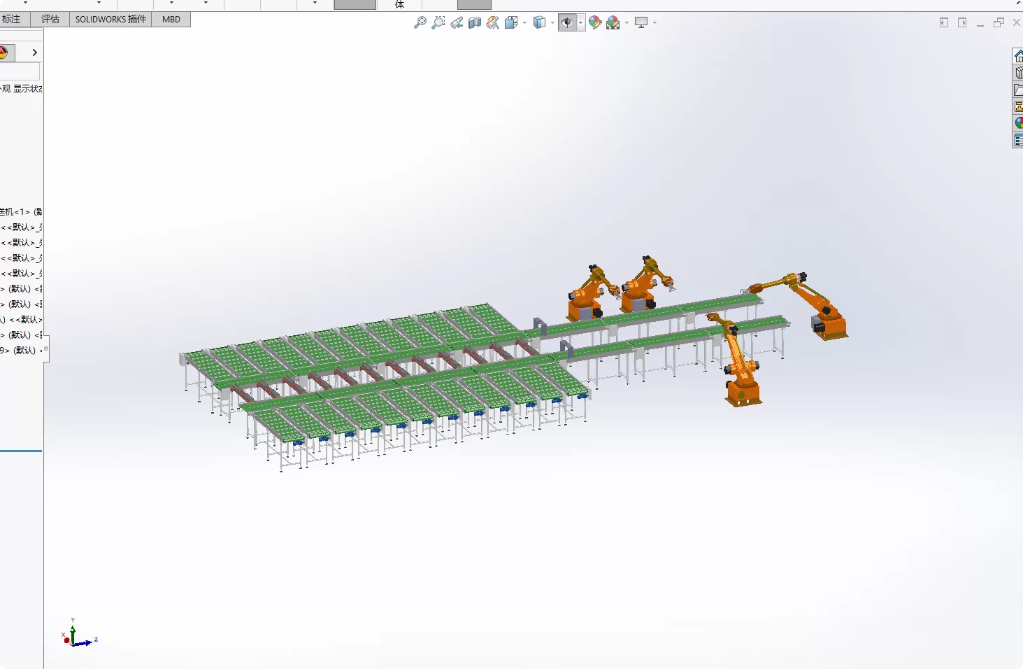 XY193-快递自动分拣设备设计【含SW三维图】