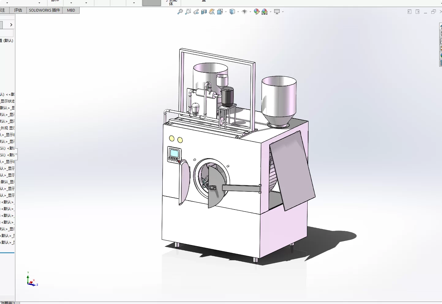 XY194-小颗粒种子丸粒化装置设计【含SW三维图】