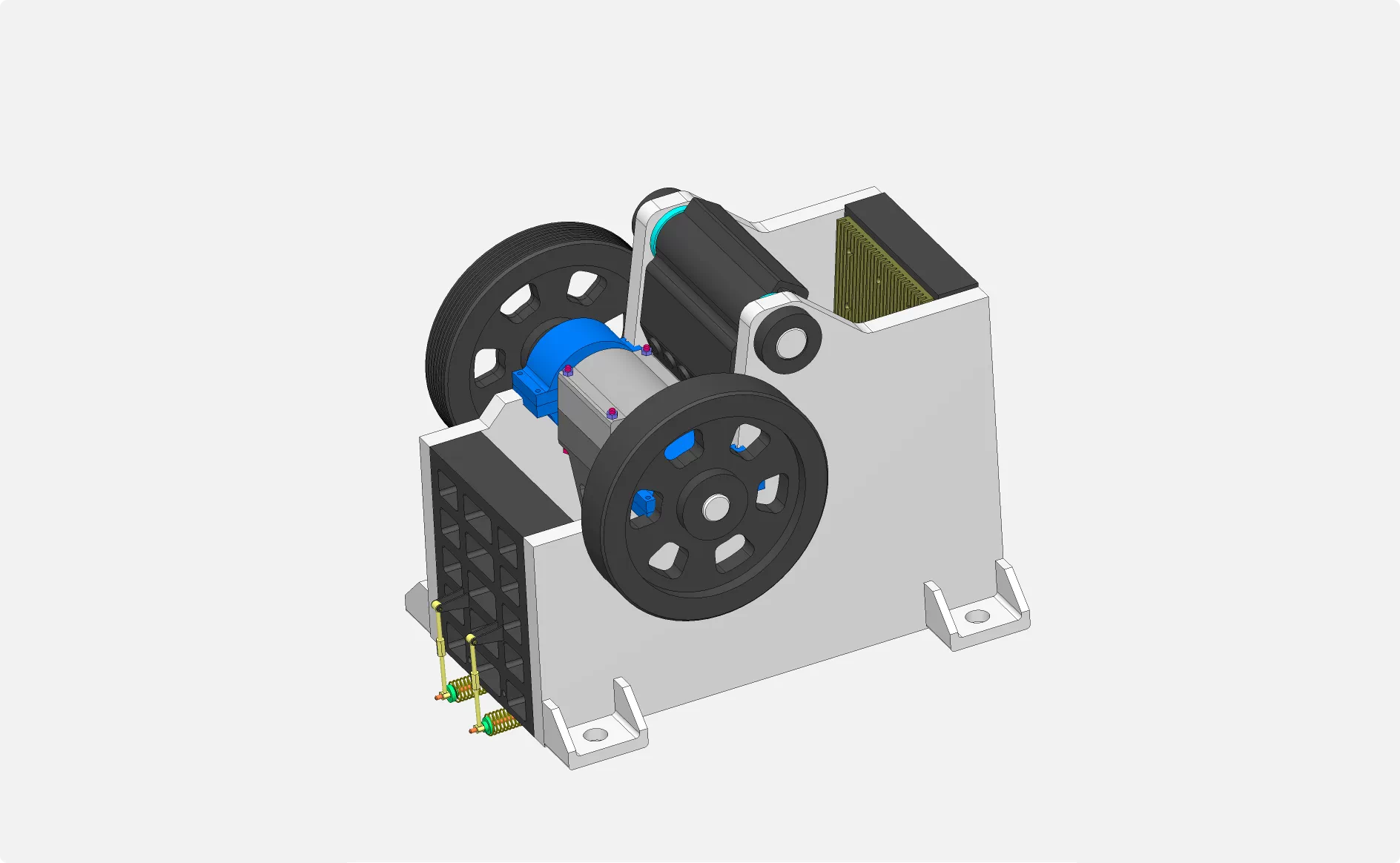 XY197-颚式破碎机设计【含SW三维图】