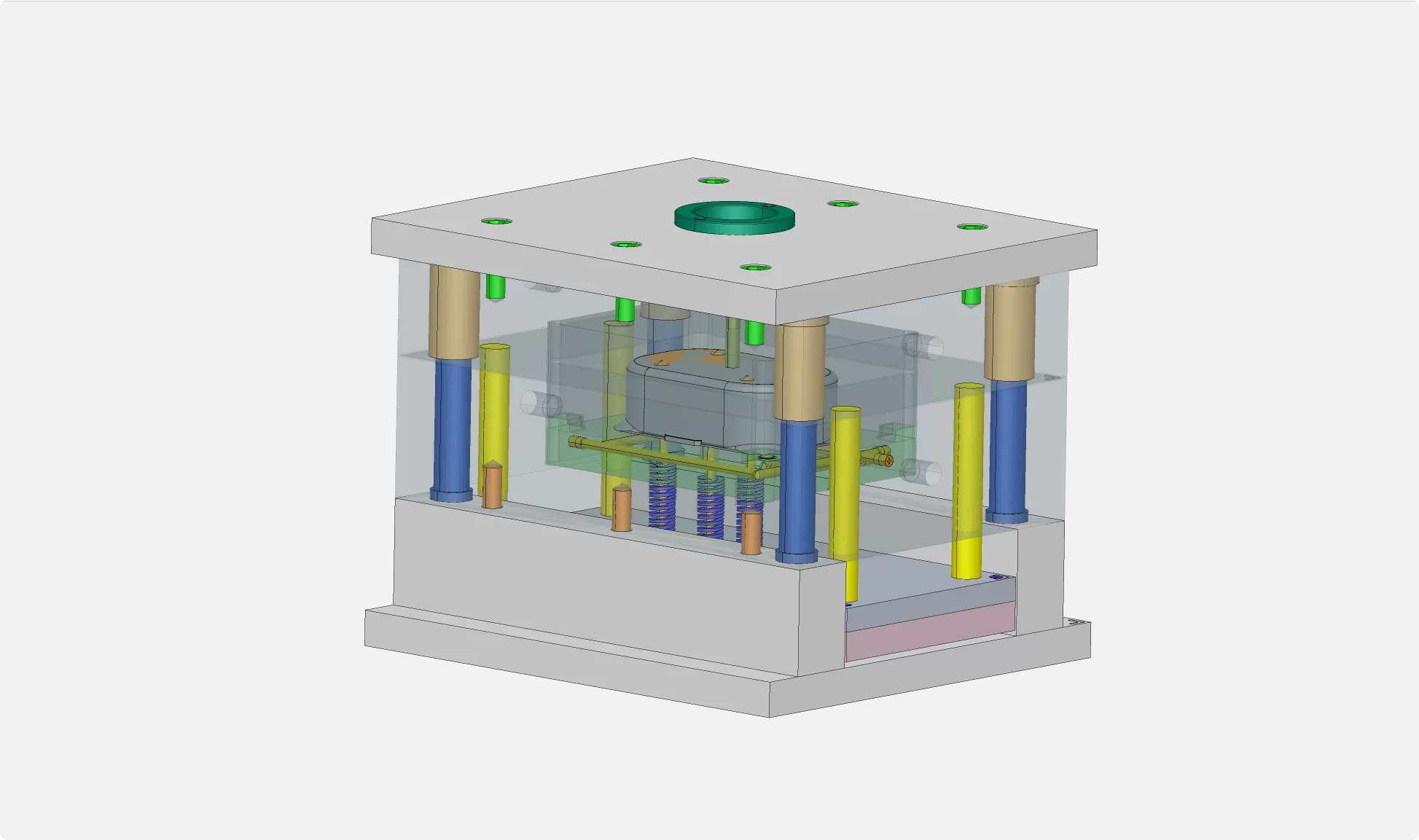 XY203-饭盒模具设计【含SW三维图】