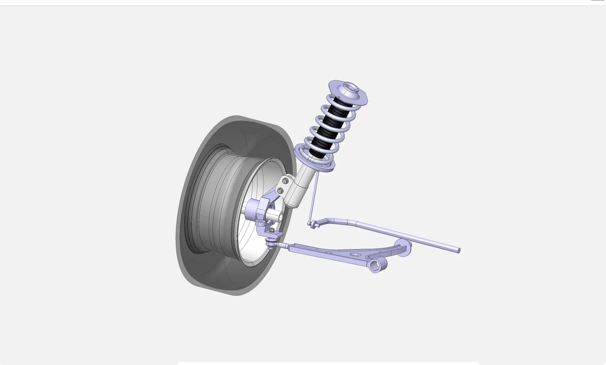 XY213-汽车悬架结构设计【含SW三维图】