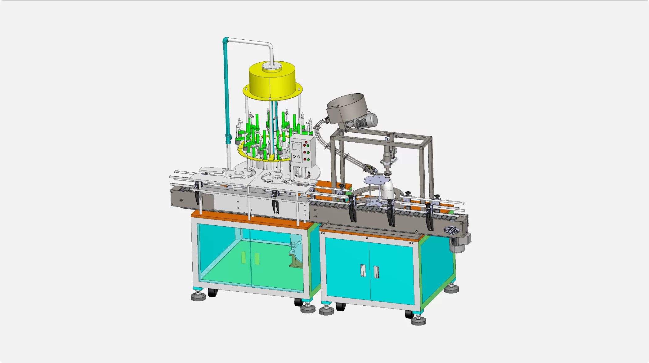 XY218-果汁饮料灌装机设计【含SW三维图】