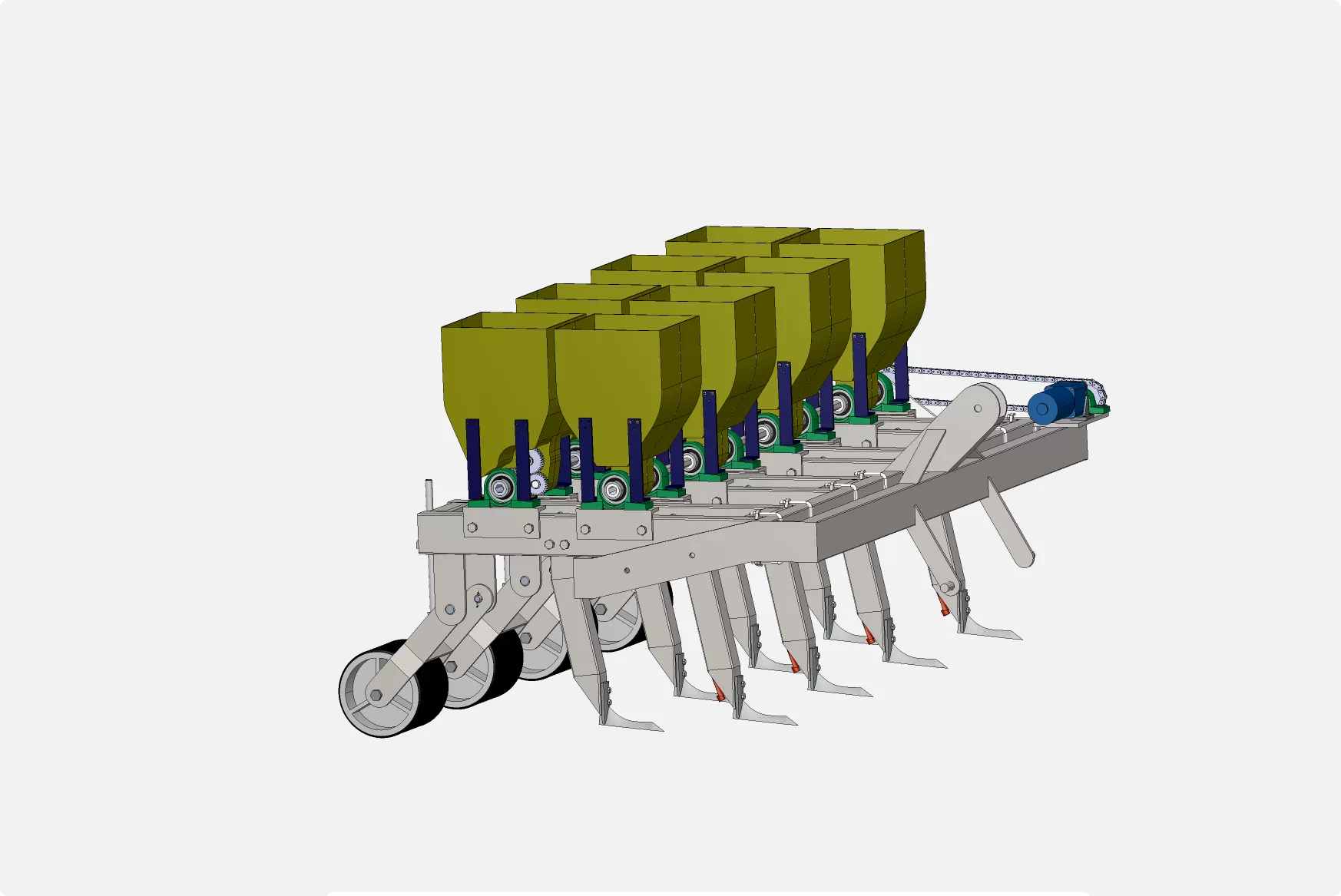 XY221-深松施肥机设计【含SW三维图】