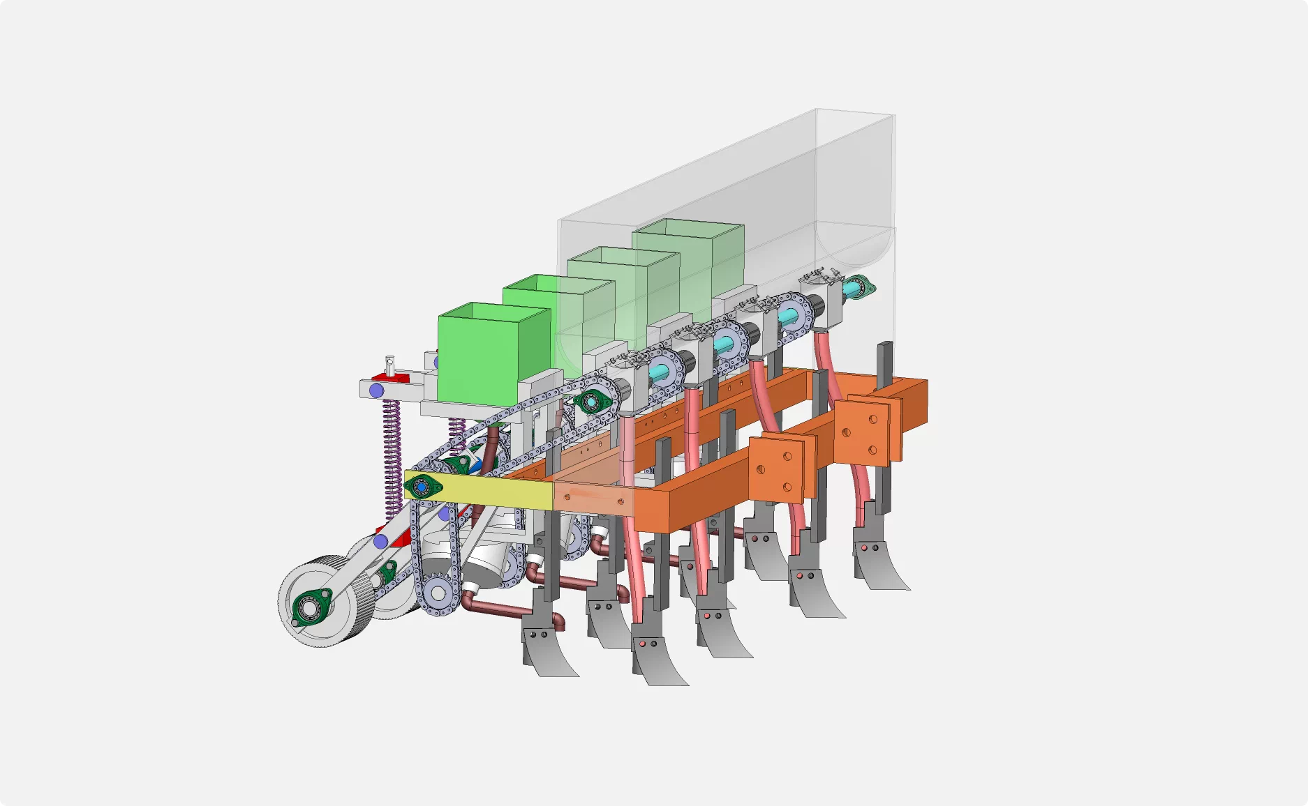 XY227-半自动花生播种机设计【含SW三维图】