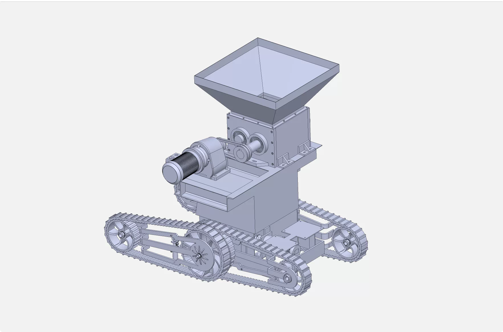 XY254-履带式果园枝条粉碎机设计【含SW三维图】