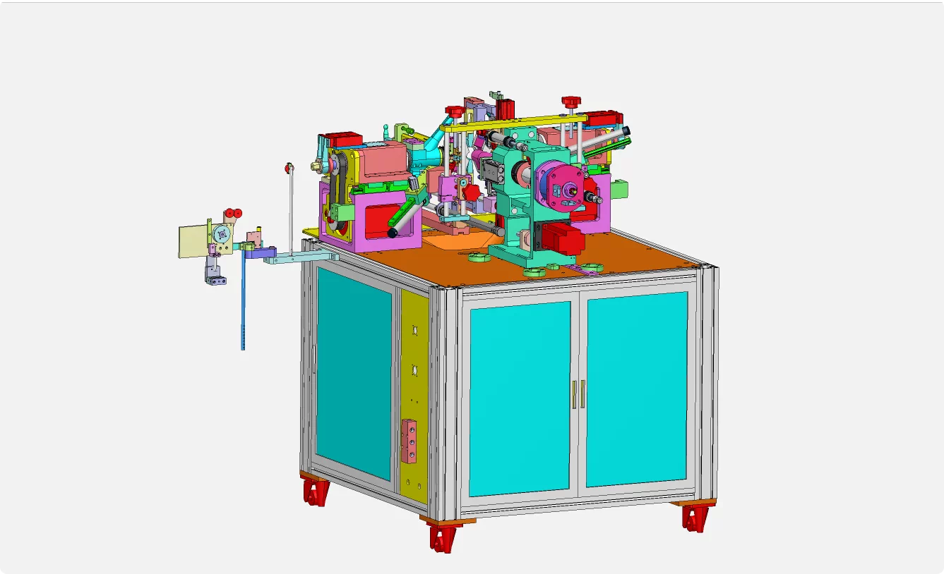 XY265-电机转子双飞叉绕线机设计【含SW三维图】