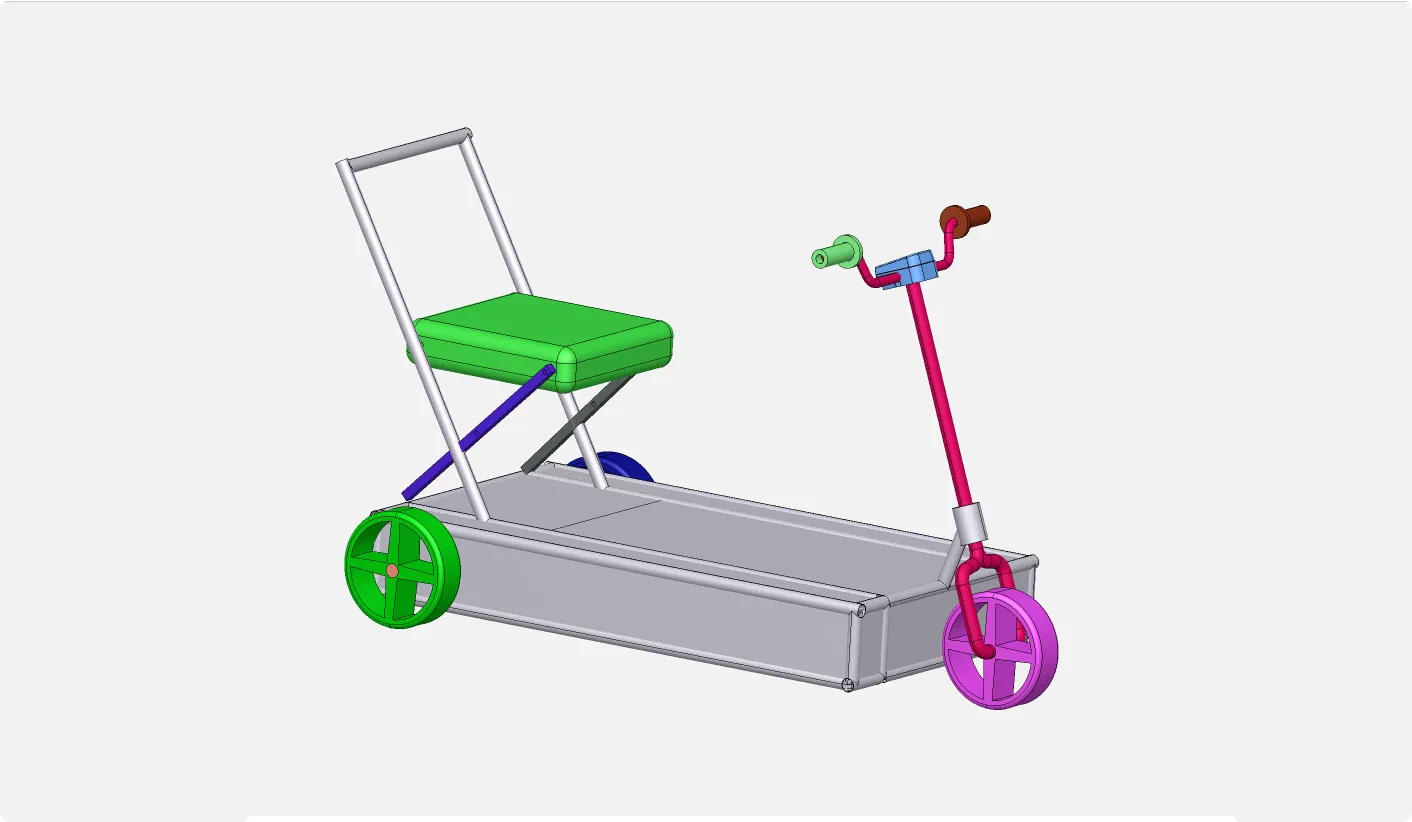 XY271-老年代步车传动系统设计【含SW三维图】