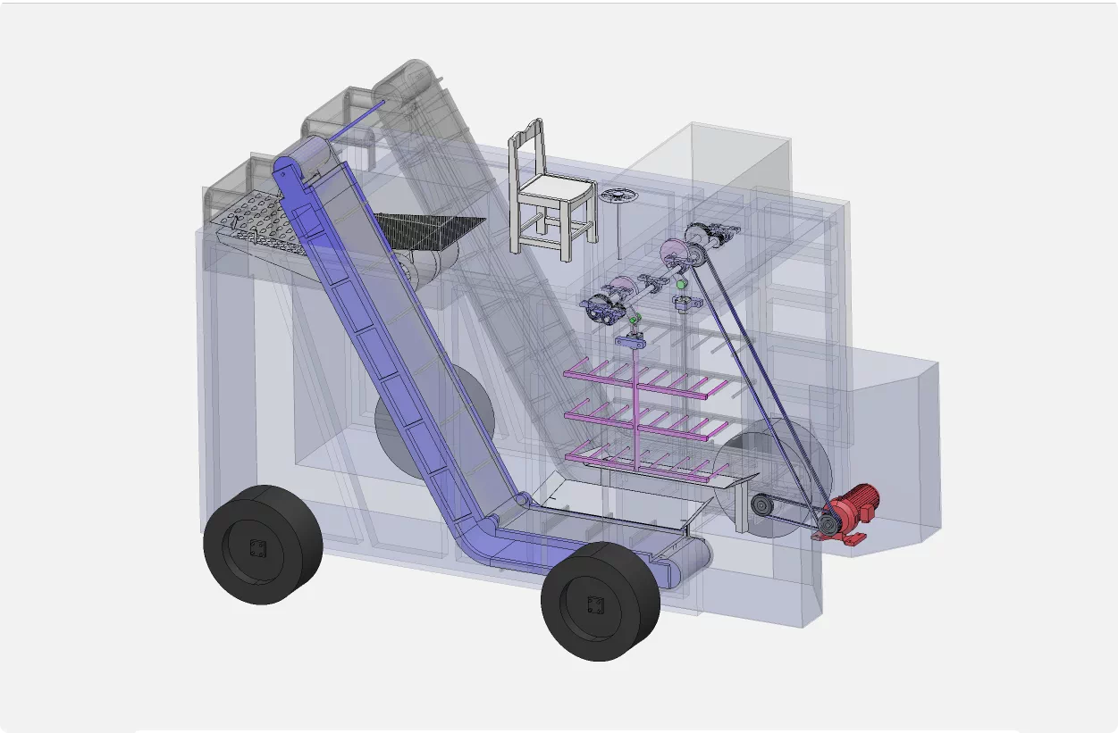 XY274-蓝莓收获机设计【含SW三维图】