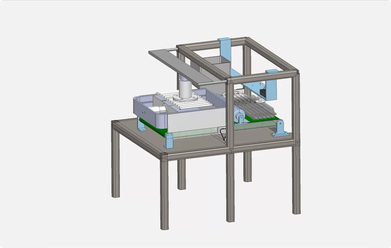 XY278-猪肉穿串机设计【含SW三维图】