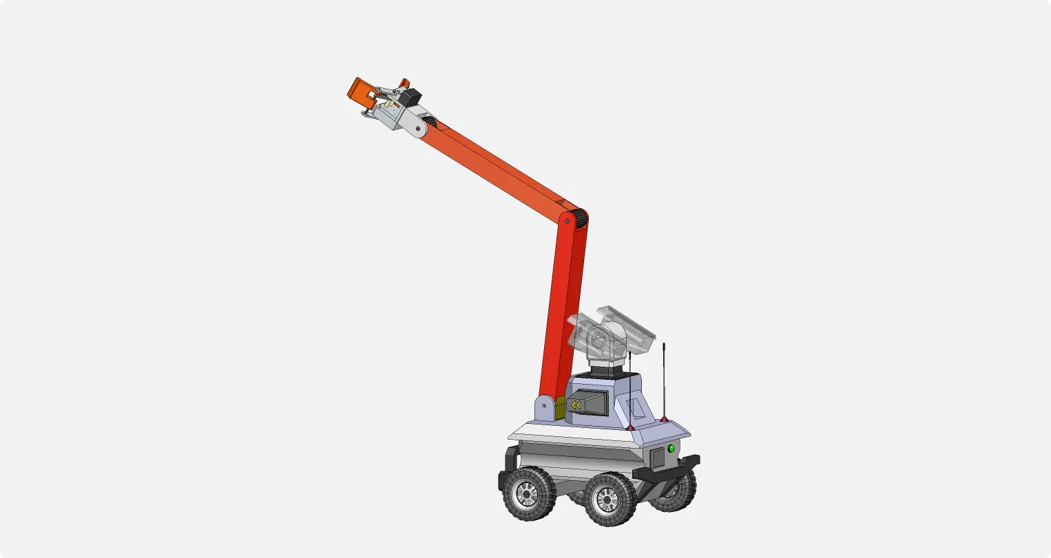 XY292-地震搜救机器人结构设计【含SW三维图】