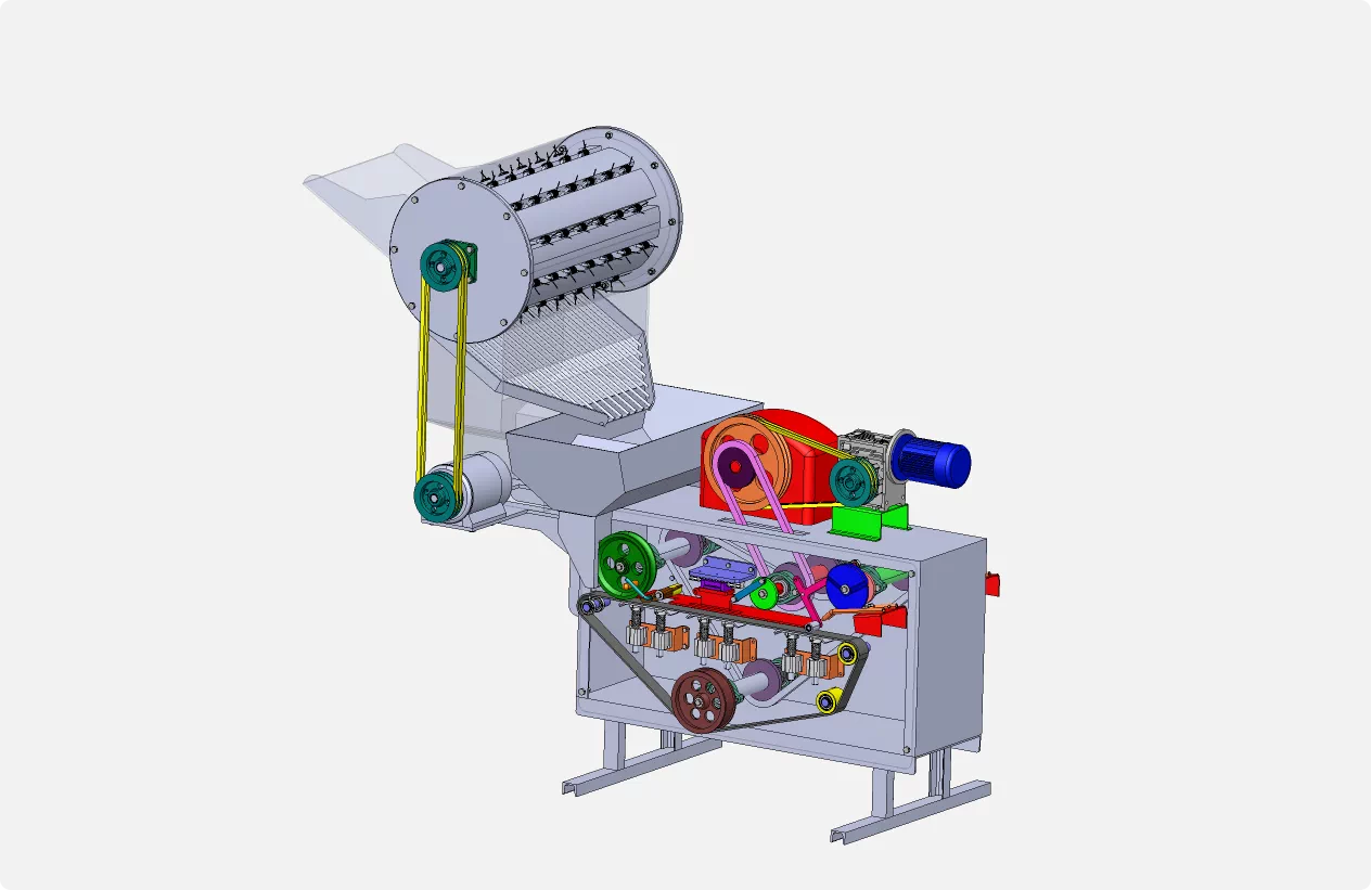 XY303-家用花生剥壳机设计【含SW三维图】