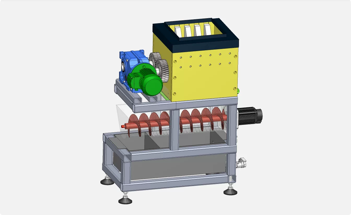 XY304-多级筛分破碎装置设计【含SW三维图】