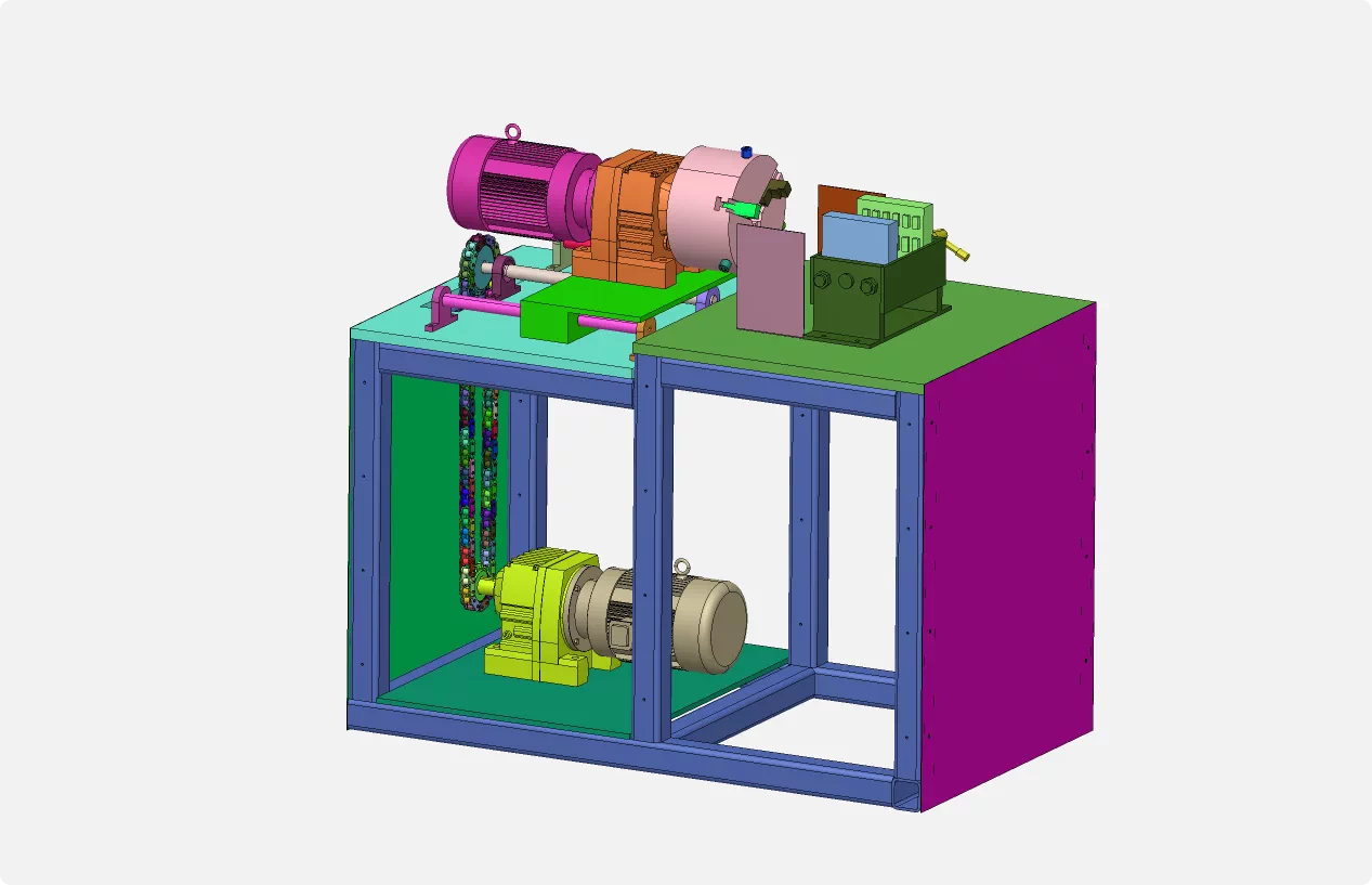 XY305-钢筋滚丝机结构设计【含SW三维图】