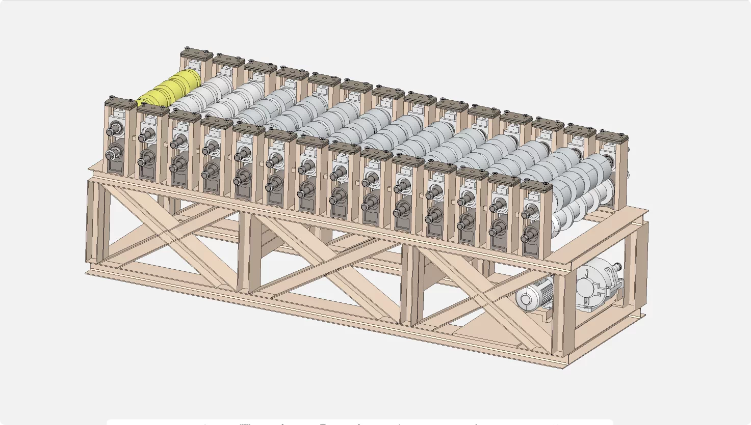 XY306-彩色压型钢板成型机设计【含SW三维图】