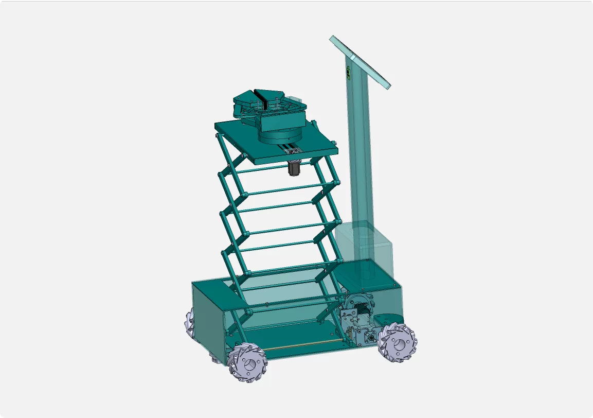 XY316-可移动式升降台设计【含SW三维图】