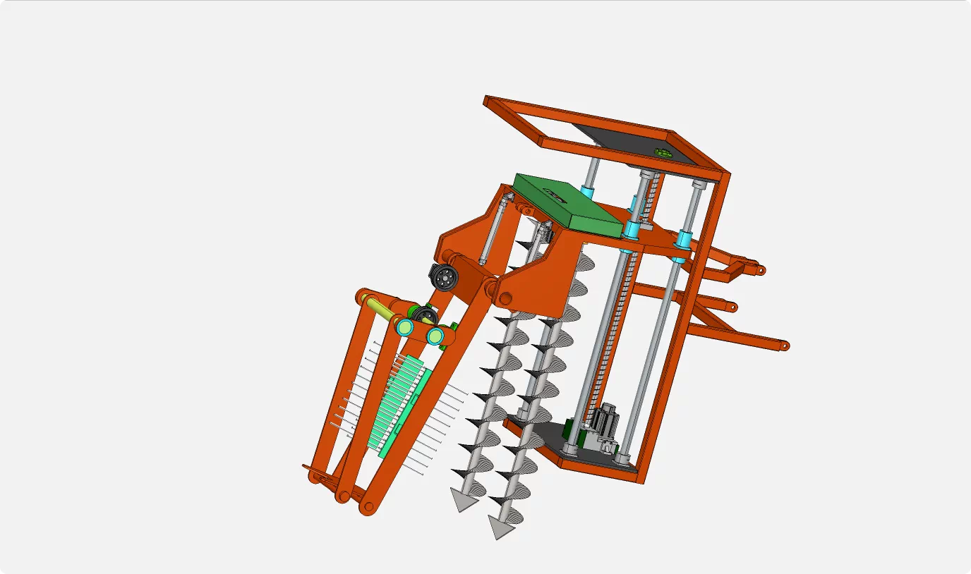 XY321-山药收获机结构设计【含SW三维图】